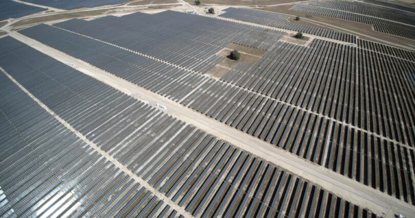 “Aerial view of Octopus Energy’s Albacete solar farm in Spain, part of the company’s renewable expansion powering 2.3 million homes