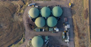 Methane capture facility producing renewable natural gas.