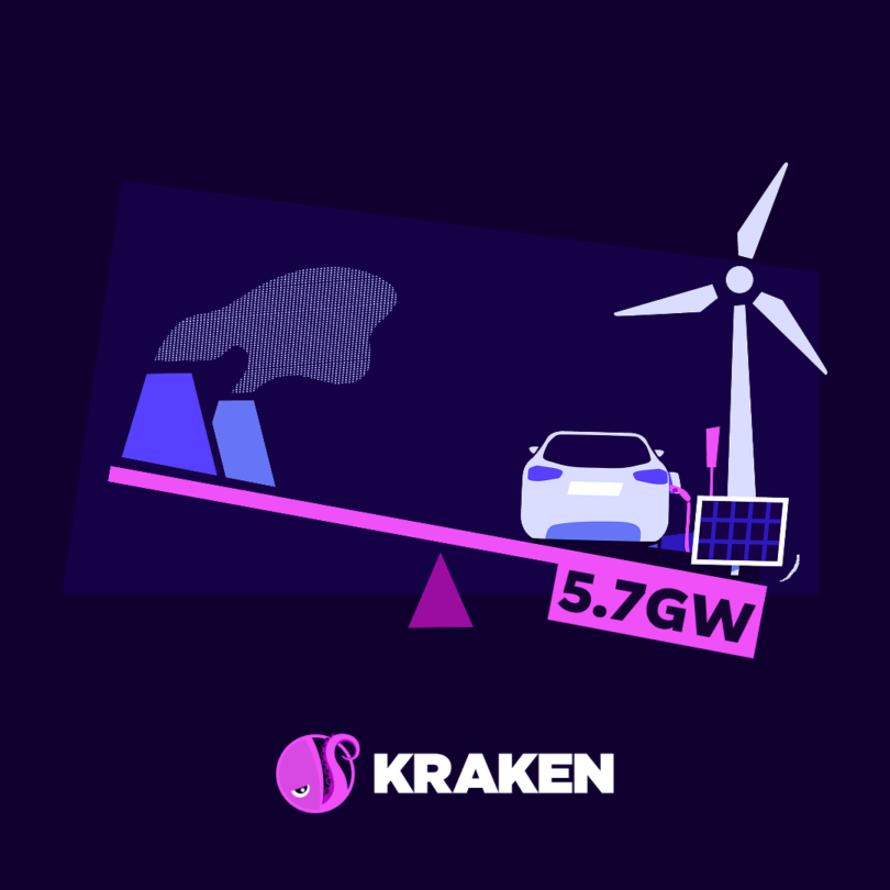 Illustration comparing coal power generation with distributed clean energy resources managed by a virtual power plant