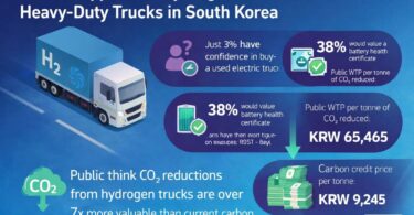 Public support for hydrogen fuel cell heavy-duty vehicles in South Korea illustrated by emission reduction data
