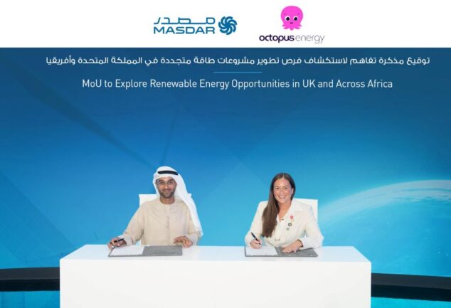 Octopus Energy and Masdar sign renewable energy partnership agreement covering the UK and Africa