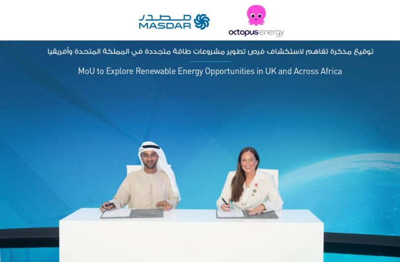 Octopus Energy and Masdar sign renewable energy partnership agreement covering the UK and Africa