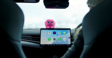 Octopus Fleet EV charging platform interface inside electric vehicle