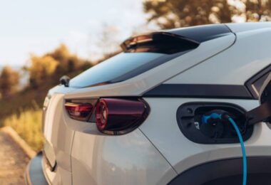 Electric car charging at home as part of the transition to low-emission transport