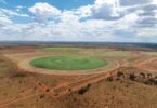 solar irrigation system circular fields remote Australia water security agriculture