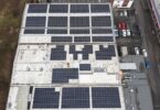 rooftop solar panels installed on industrial building in Glasgow