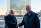 EnOcean and Bember partnership for building data optimisation announced by company executives outside UN headquarters