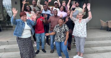 scientists and laboratory professionals gathered during international training event