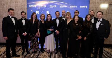 ocean winds offshore wind project finance team receiving ijglobal award