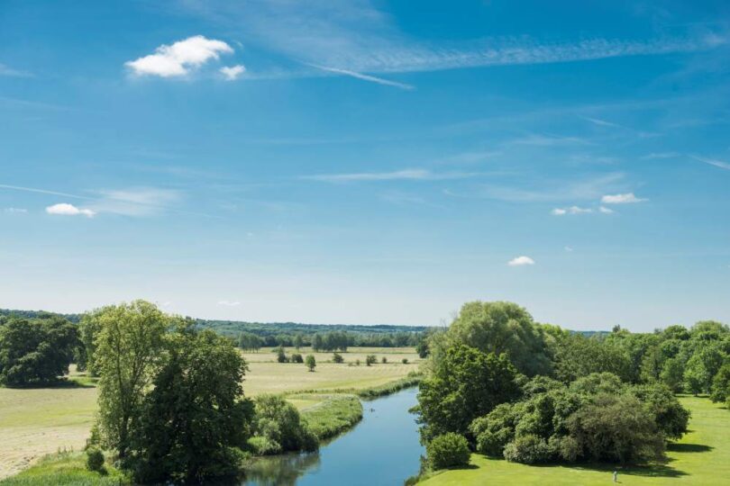 Farmer-led environmental conservation in the UK across river landscape and agricultural fields