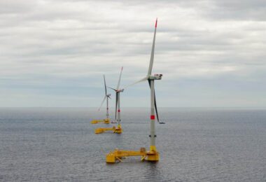 floating offshore wind France project turbines at sea renewable energy