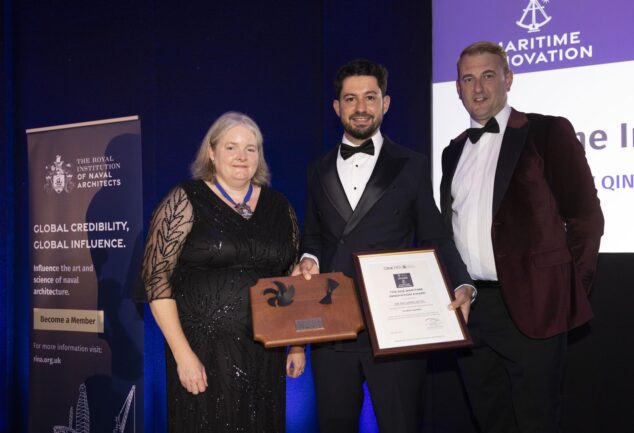 Dr Batuhan Aktas receives Maritime Innovation Award for Eco Boss Cap energy efficiency technology