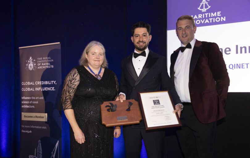 Dr Batuhan Aktas receives Maritime Innovation Award for Eco Boss Cap energy efficiency technology