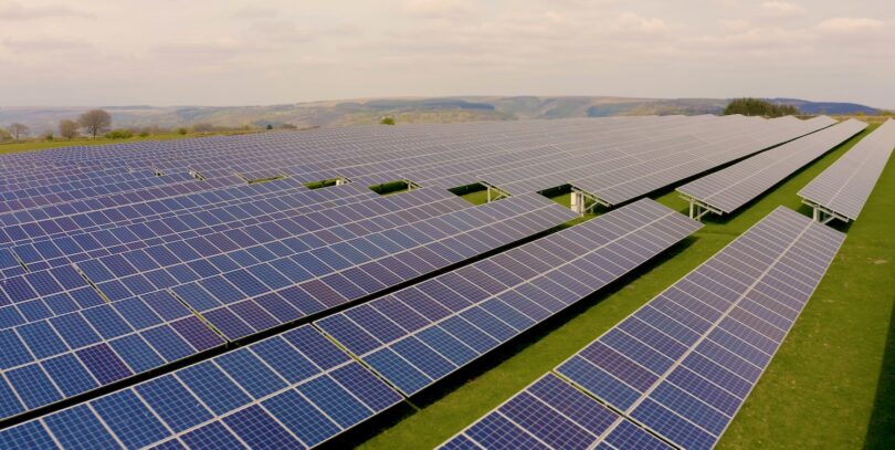 Large solar farm representing Octopus Energy Generation renewables assets