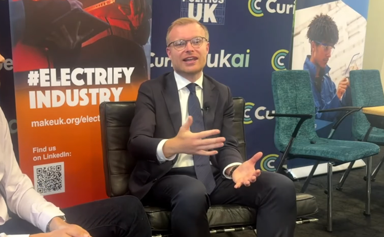 Energy Minister Michael Shanks speaking at a UKAI event on AI and energy infrastructure