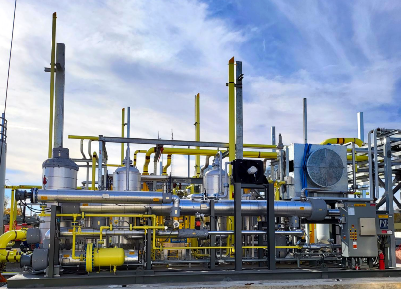 Industrial gas purification skid for renewable natural gas applications
